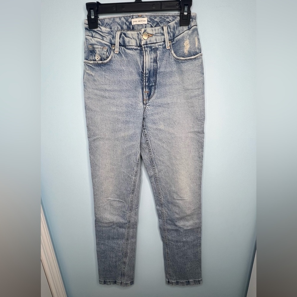 Good American Slim High Waisted Jeans 0/25